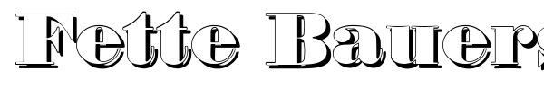 Fette Bauersche Antiqua font preview